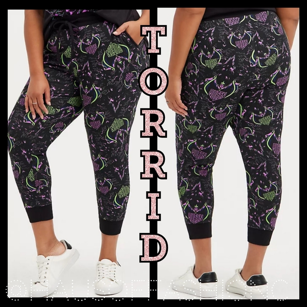TORRID DISNEY Villains Evil Queen Skinny Jogger! NWT! 👑